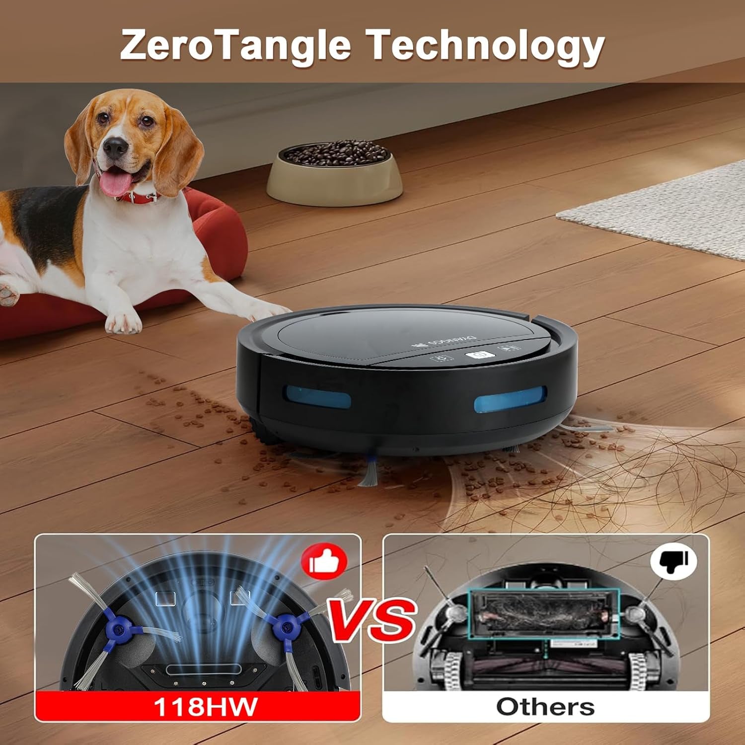 Robot Vacuums and Mop, Sweeping and Mopping Robot Wi-Fi/Voice/App Robot Vacuum Pet Hair,Drop Proof,Electric Floor Cleaner for Mopping,Ultra Slim,Ideal for Hard Floors, Carpets