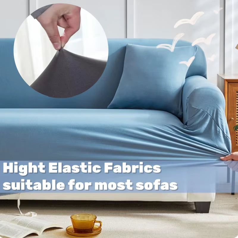 Elastic Sofa Slipcovers Modern Sofa Cover for Living Room Sectional Corner L-Shape Chair Protector Couch Cover 1/2/3/4 Seater